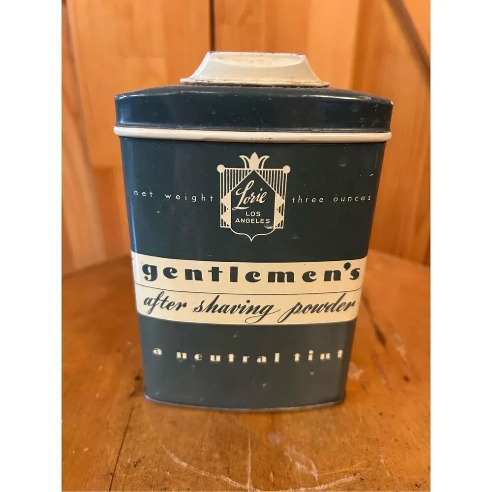 Vintage Gentlemen's TIN “a Neutral Tint” SLIDABLE TOP decor (8291)